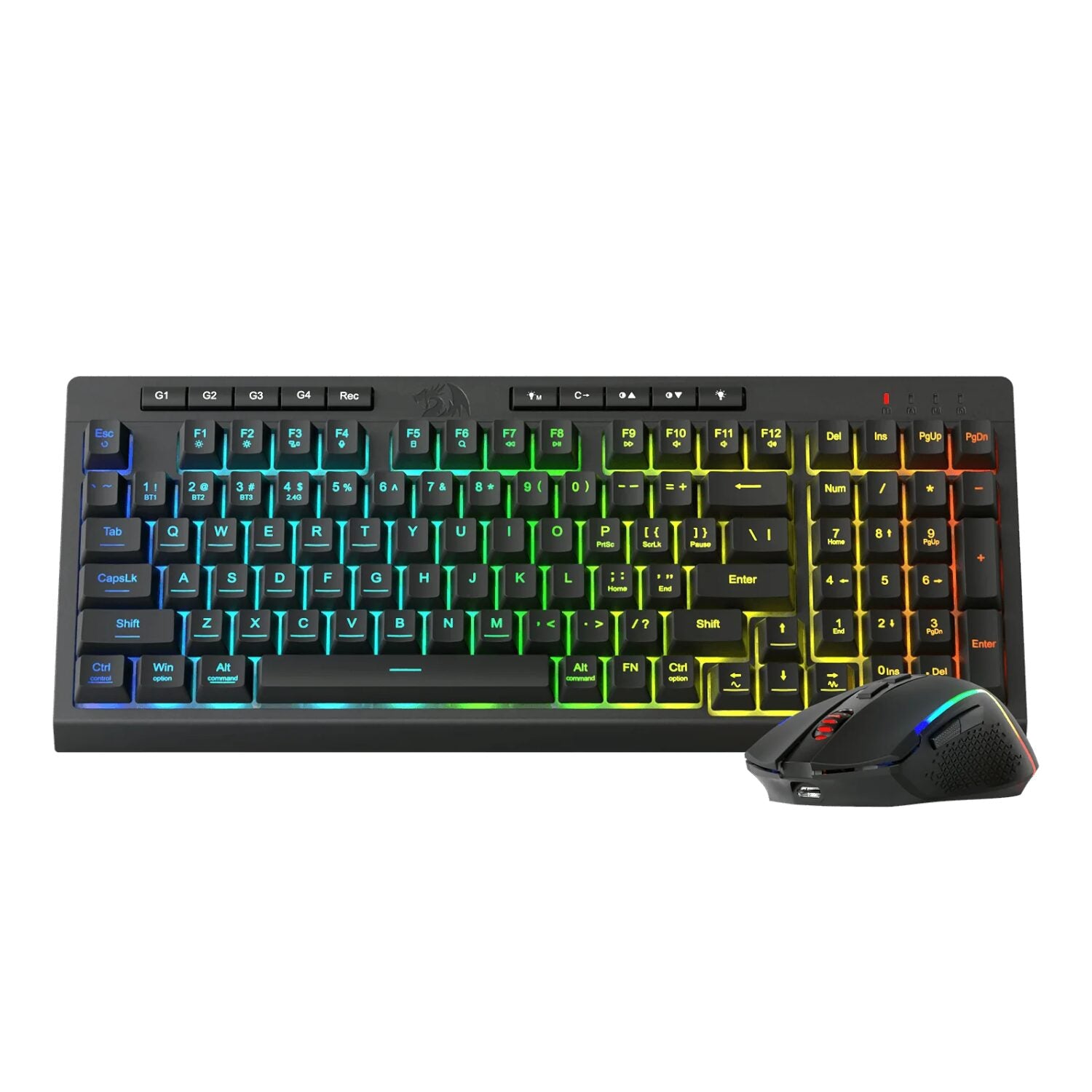 Redragon RYLO PRO S142 Tri-Mode RGB Gaming Keyboard and Mouse Combo – image 2