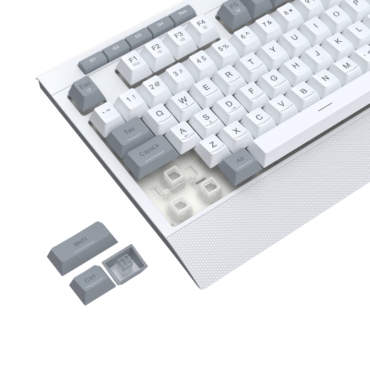 Redragon S151 Wired RGB Gaming Keyboard and Mouse Combo - White and Grey – image 4