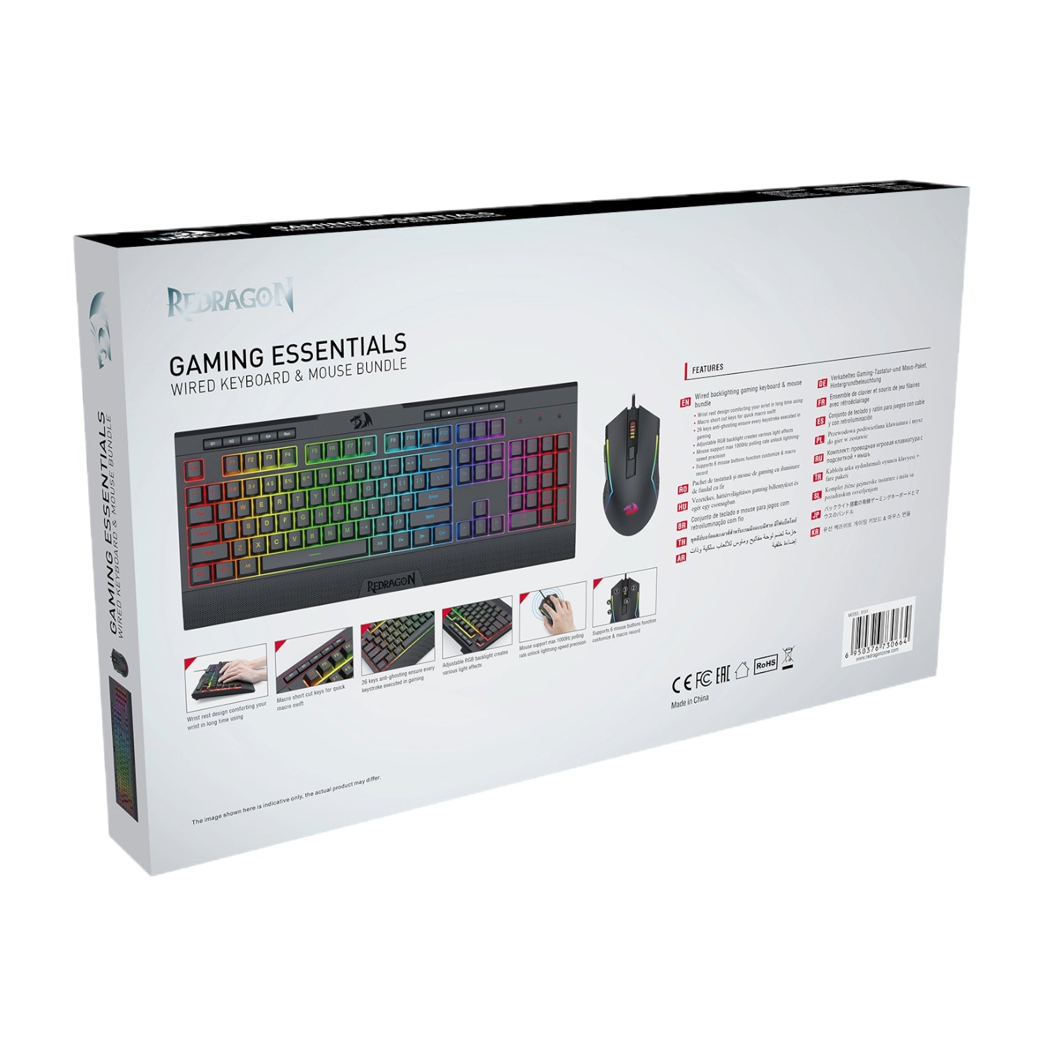 Redragon S151 Gaming Keyboard and Mouse Combo-Black – image 8