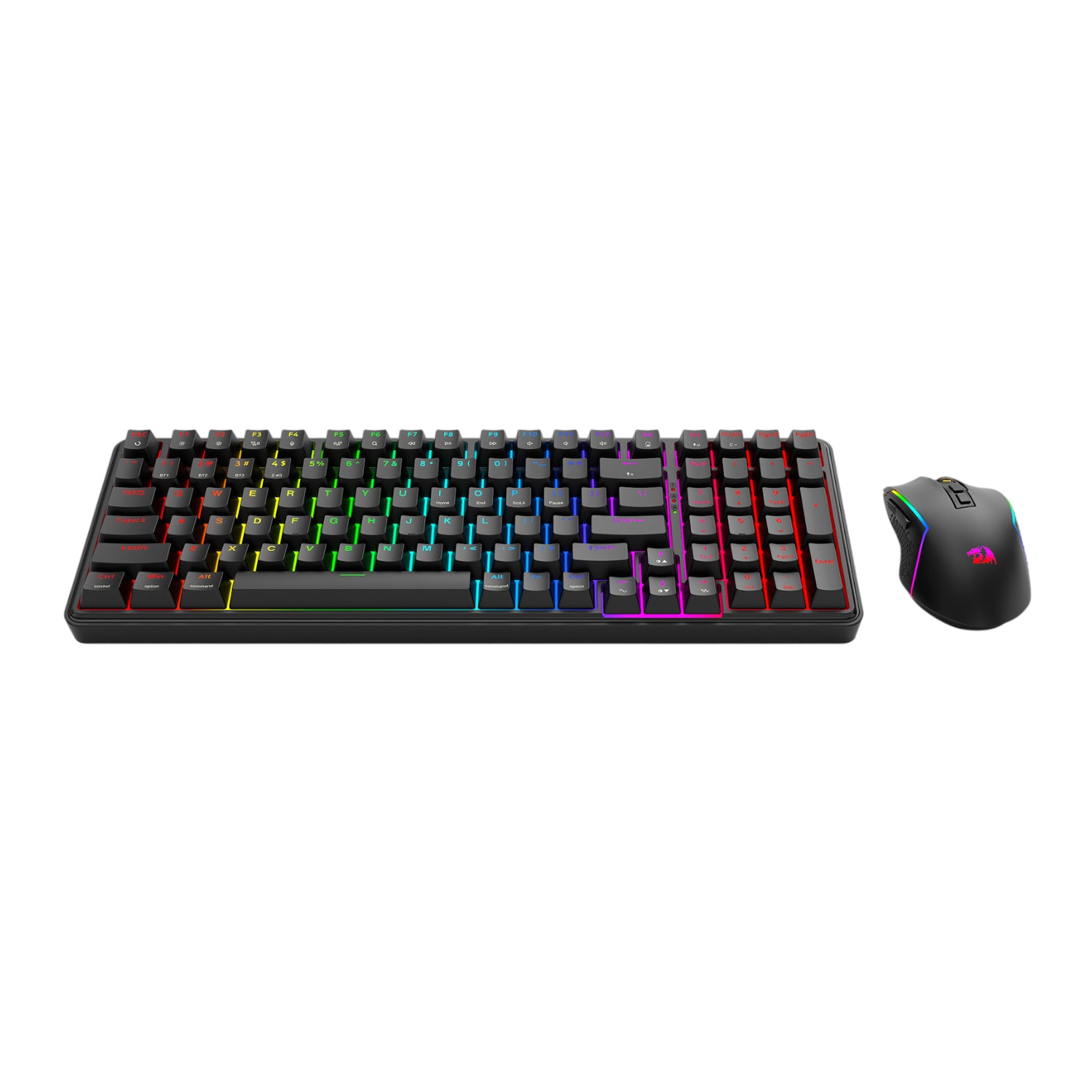Redragon S162 RGB 3-Mode Wireless Mechanical Gaming Keyboard and Mouse Combo - Black – image 3