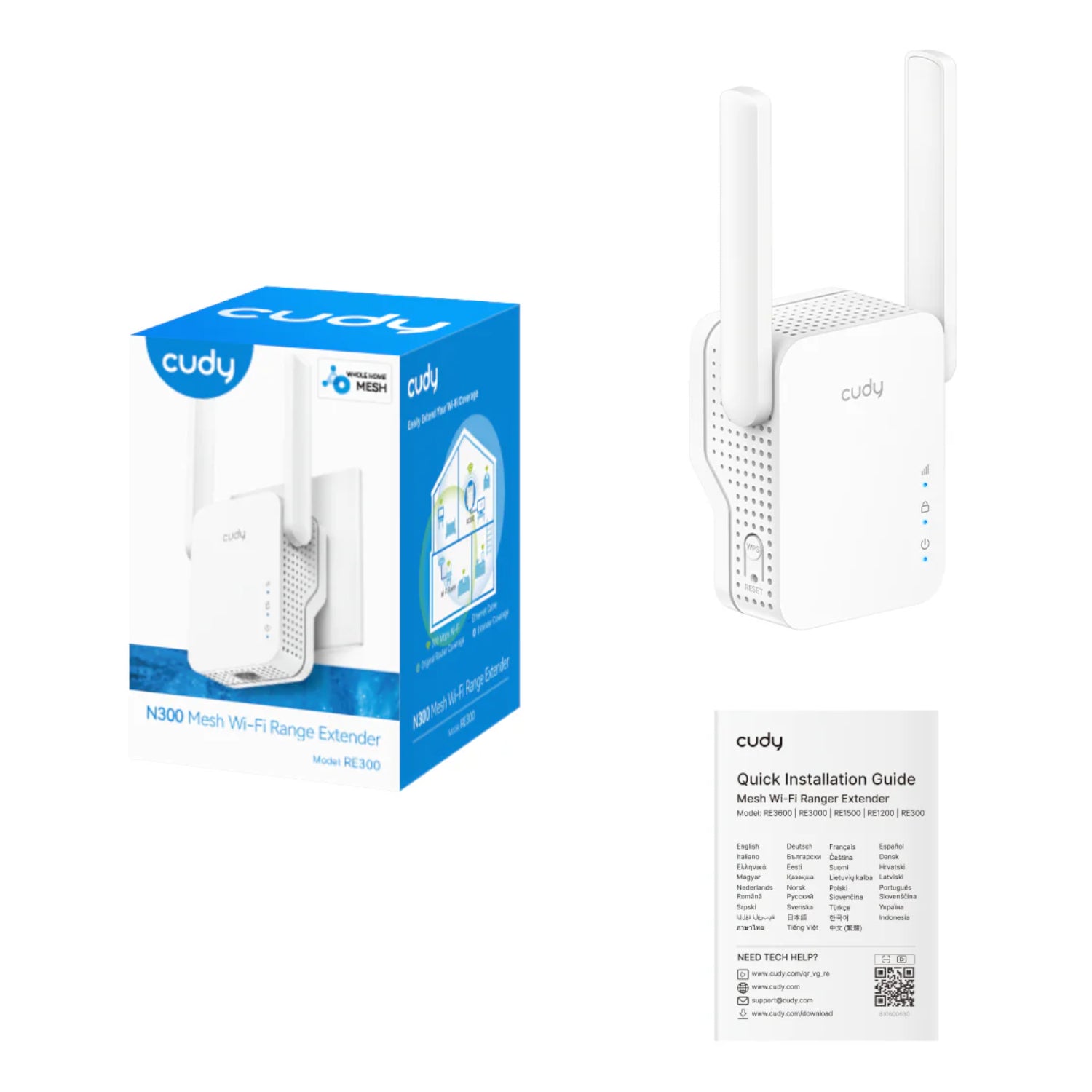 Cudy N300 Mesh Wi-Fi Range Extender | Wall Plug – image 4