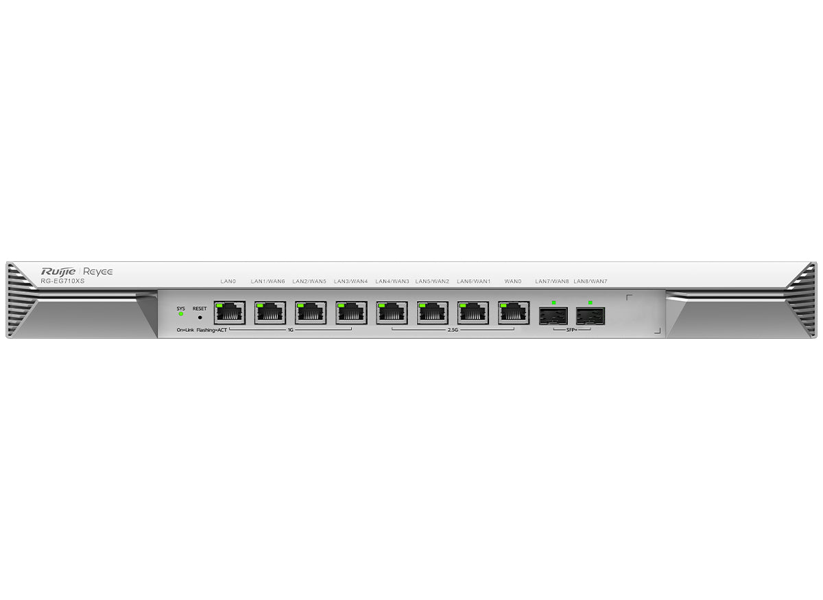Reyee 8 Port Multi Gigabit 2SFP+ Multi-WAN 700 User Cloud Router