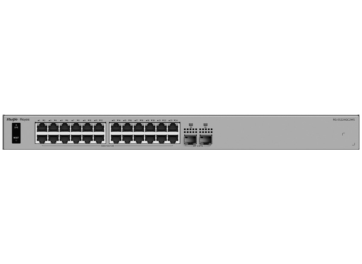 Reyee 24 Port Gigabit 2x 2.5G SFP Smart Managed Switch