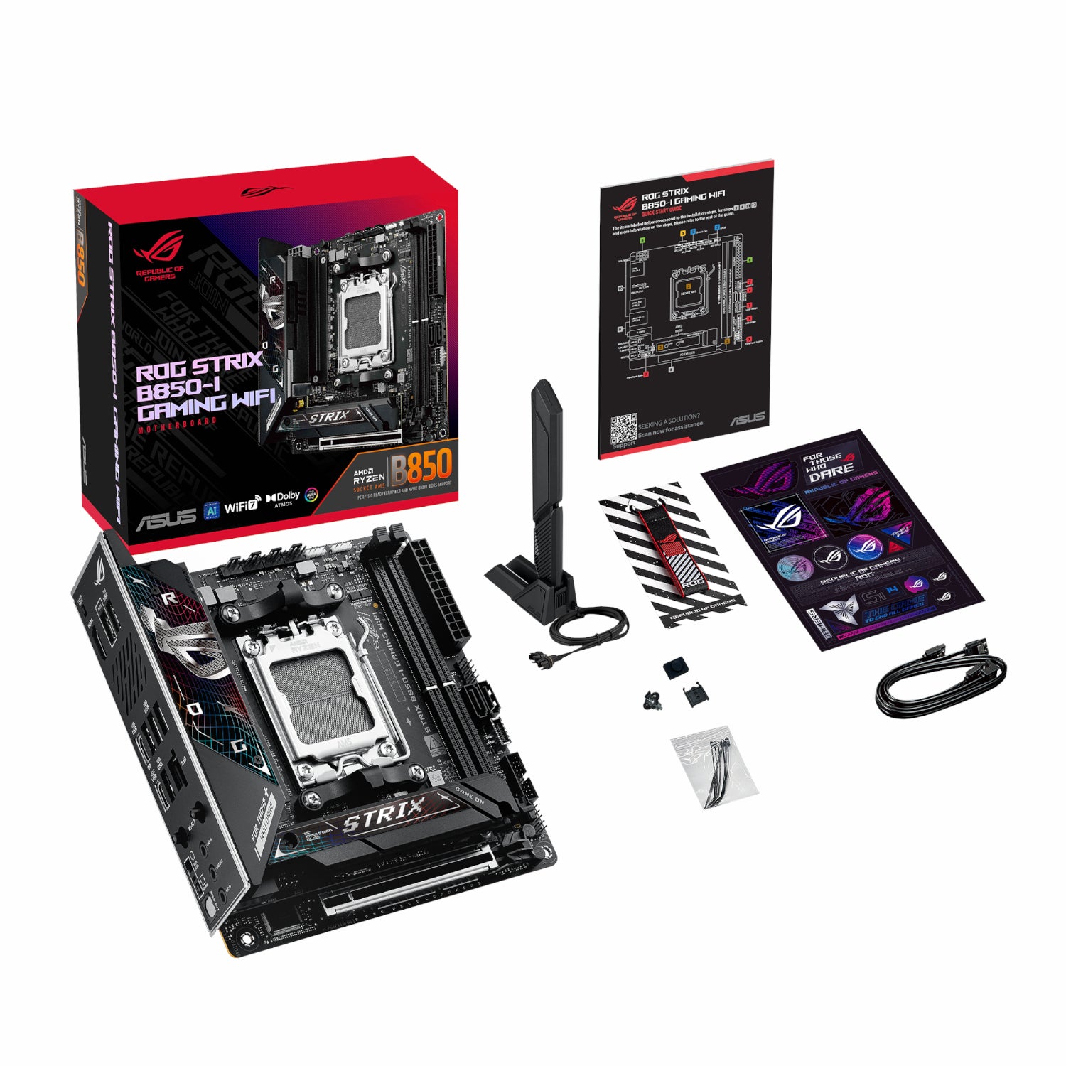 Asus ROG Strix B850-I Gaming WiFi AM5 Mini-ITX Gaming Motherboard – image 7