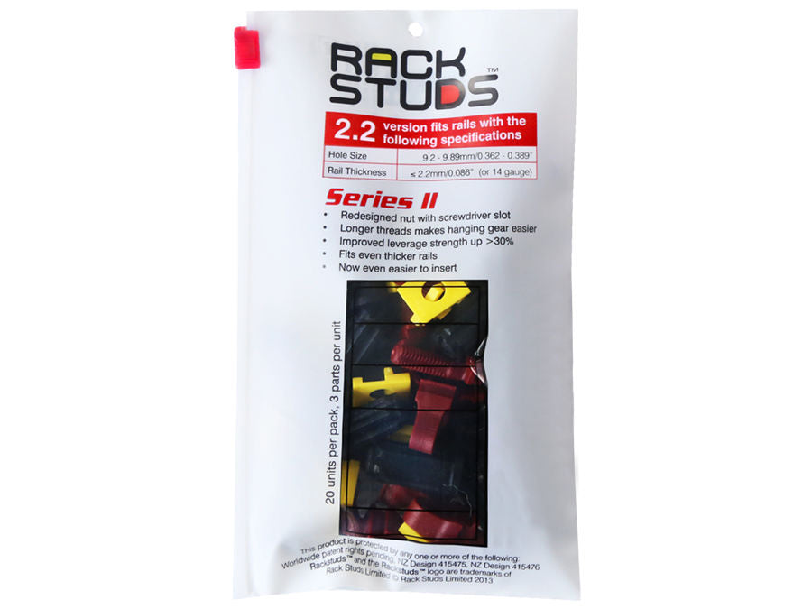 Rackstuds 2.2mm 20 Pack Red