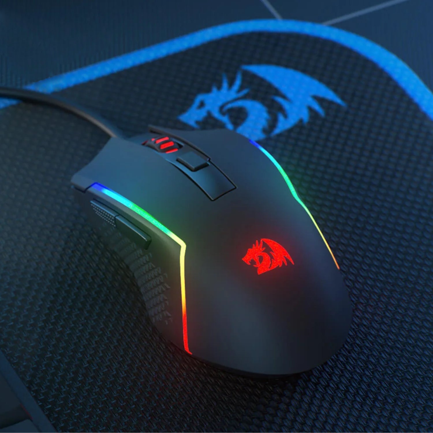 Redragon M616 TRIDENT 10000DPI RGB Gaming Mouse - Black – image 2