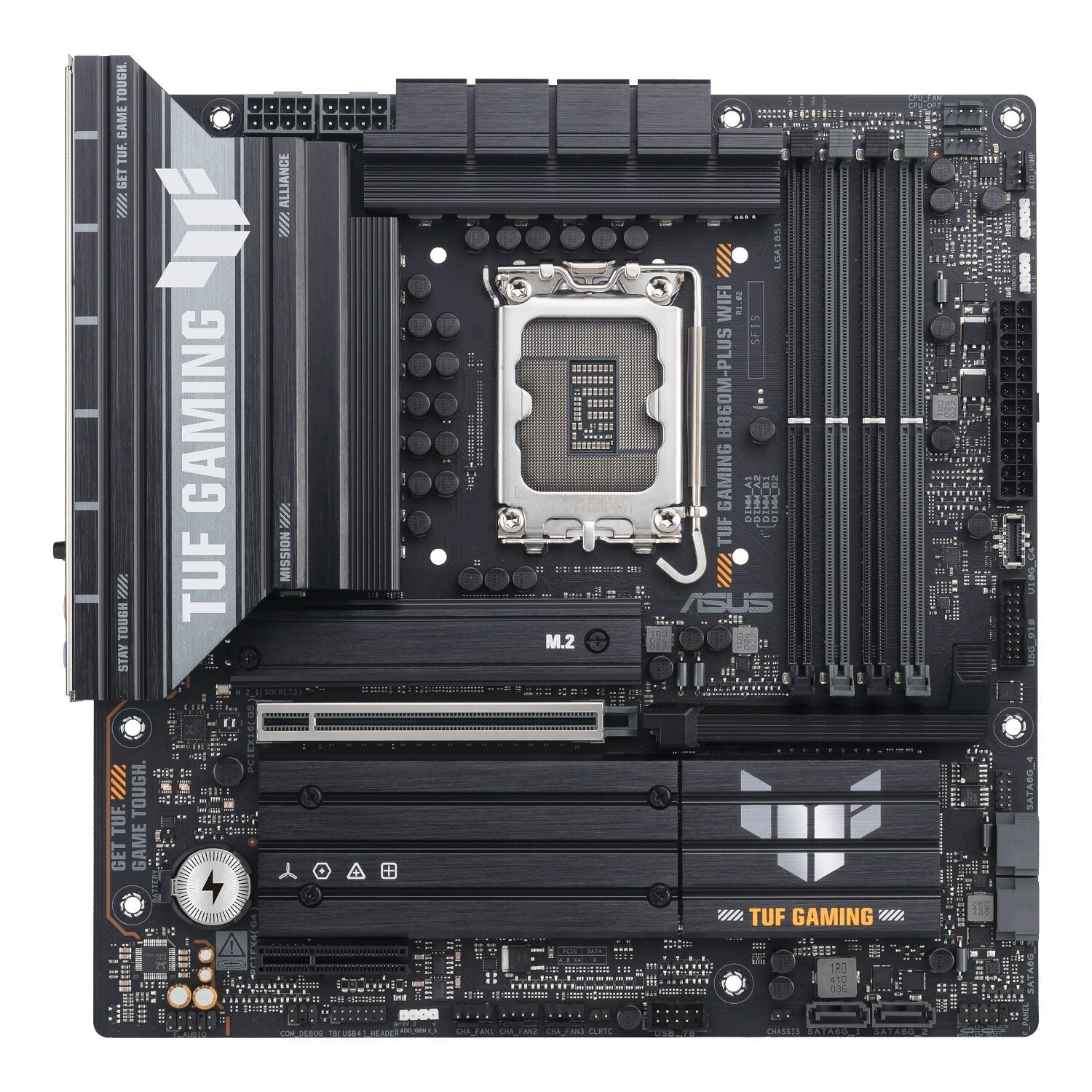 Asus TUF Gaming B860M-Plus Wi-Fi M-ATX Motherboard – Intel LGA1851, DDR5, PCIe 5.0. Wi-Fi 7 – image 2