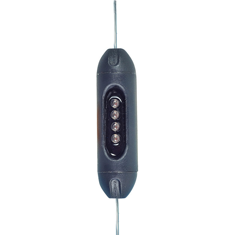 Grey Timed Fence light for galvanised and aluminium wire