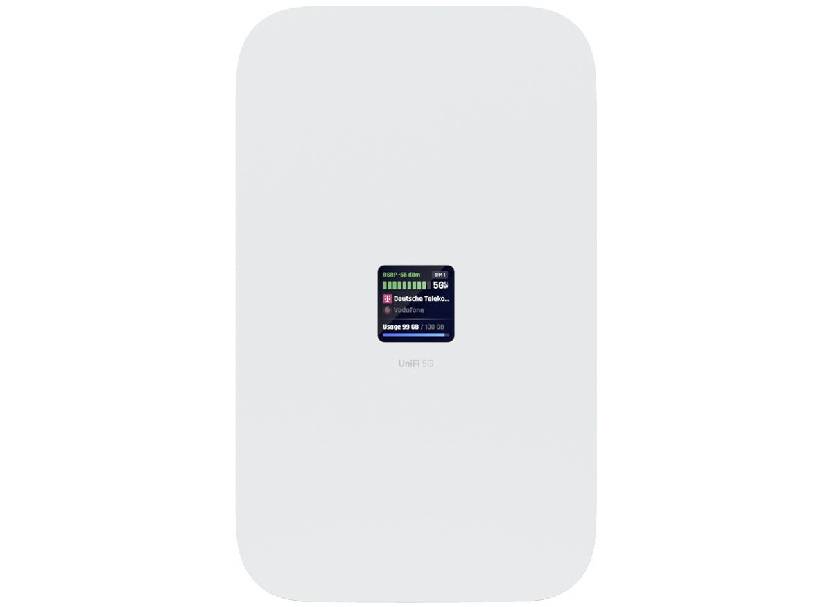 Ubiquiti UniFi 5G Max Modem with PoE input and 2.5Gbps Ethernet