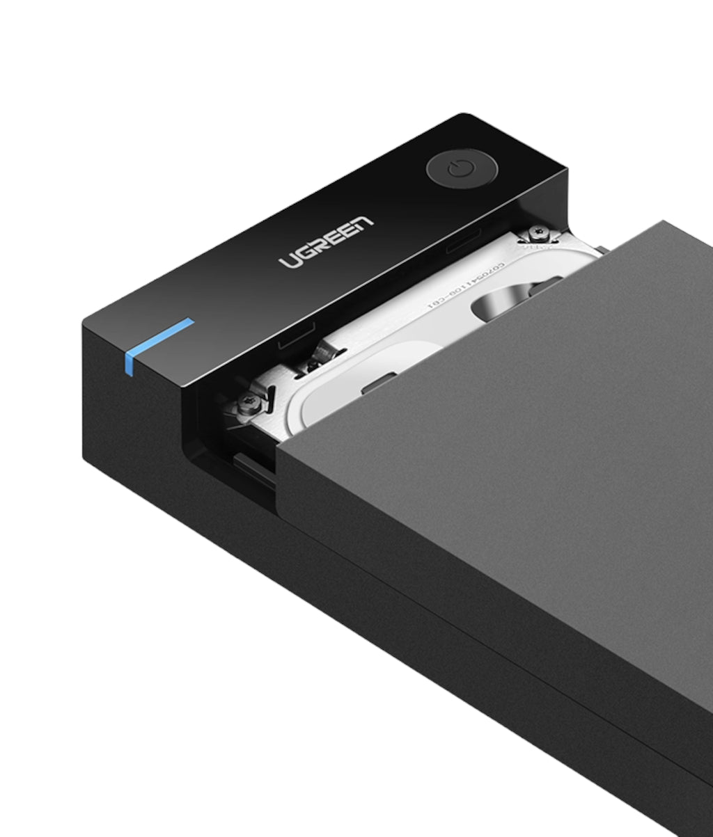 UGREEN 3.5" SATA Hard Drive USB 3.0 Enclosure 5Gbps – Black – image 2