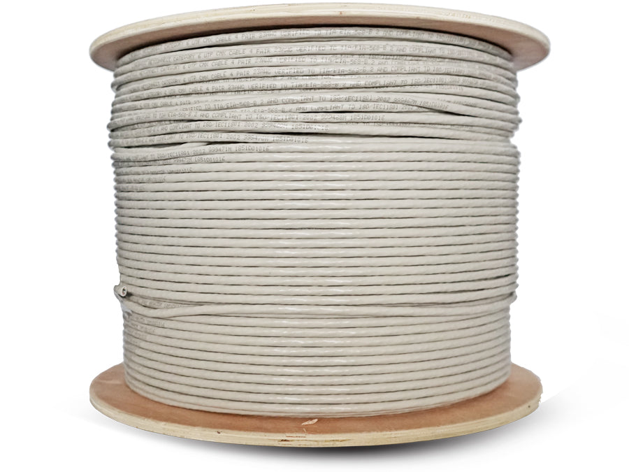 Linkbasic 500m Drum Cat6 Solid Grey UTP Cable