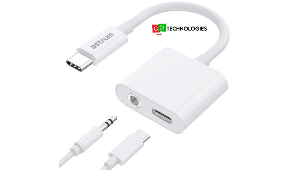 USB-C to Audio Aux DAC + USB-C Adapter