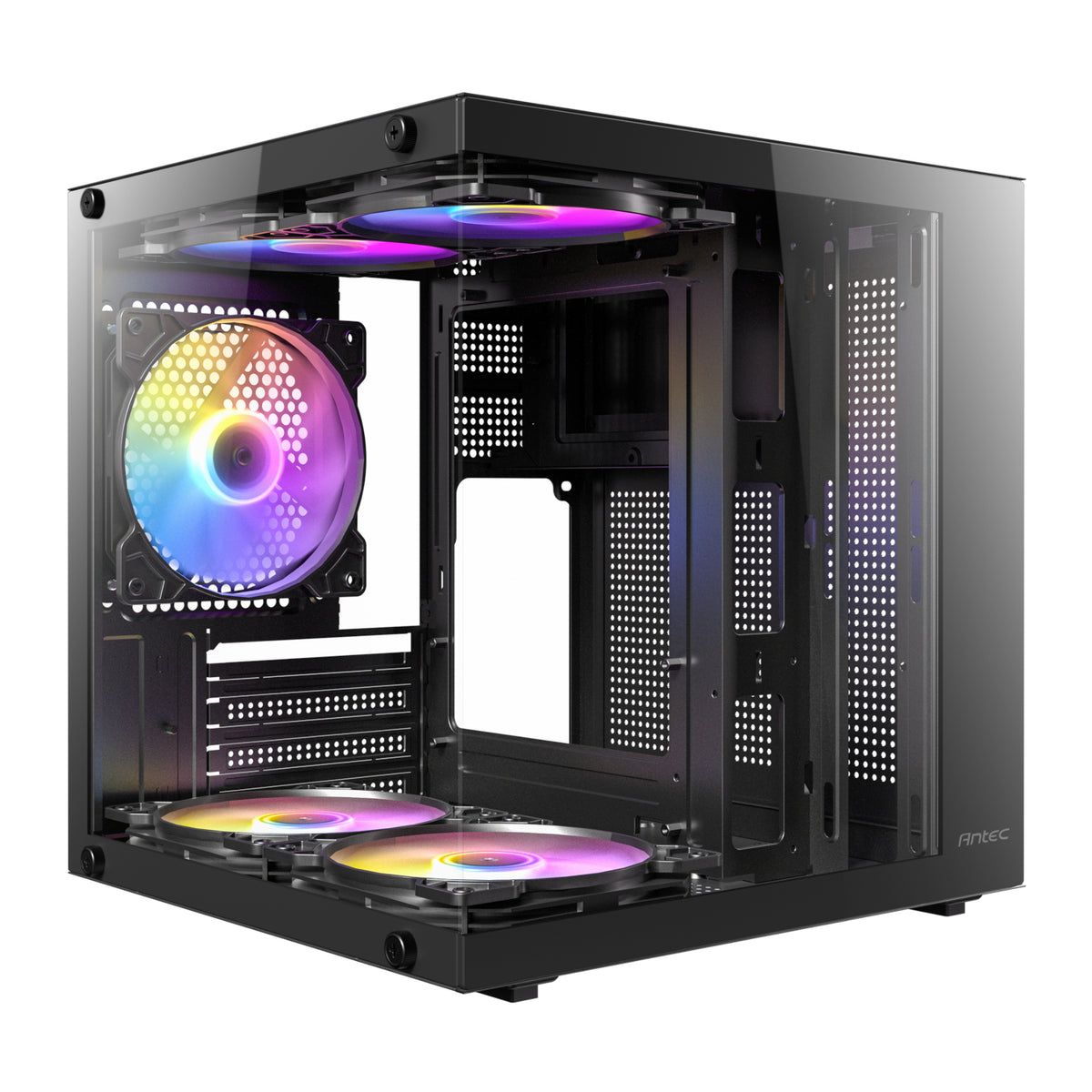 Antec VCX10M ARGB Micro-ATX | ITX Mini-Tower Gaming Chassis - Black