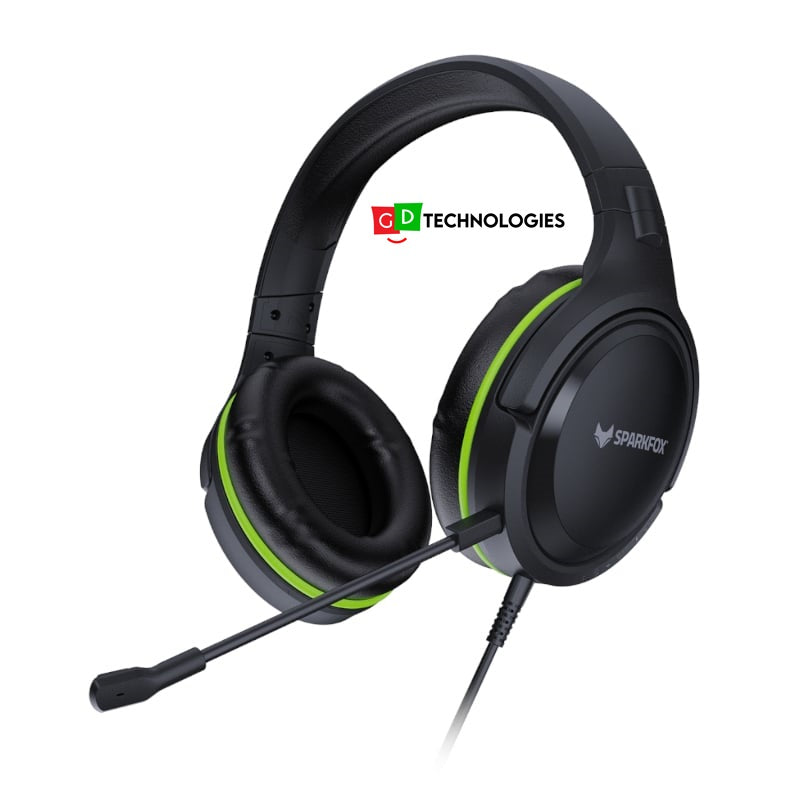 Sparkfox X-Box Series-X|S SF11 Stereo Headset (PS4/PS5|XBOX ONE/S/X) – Black and Green
