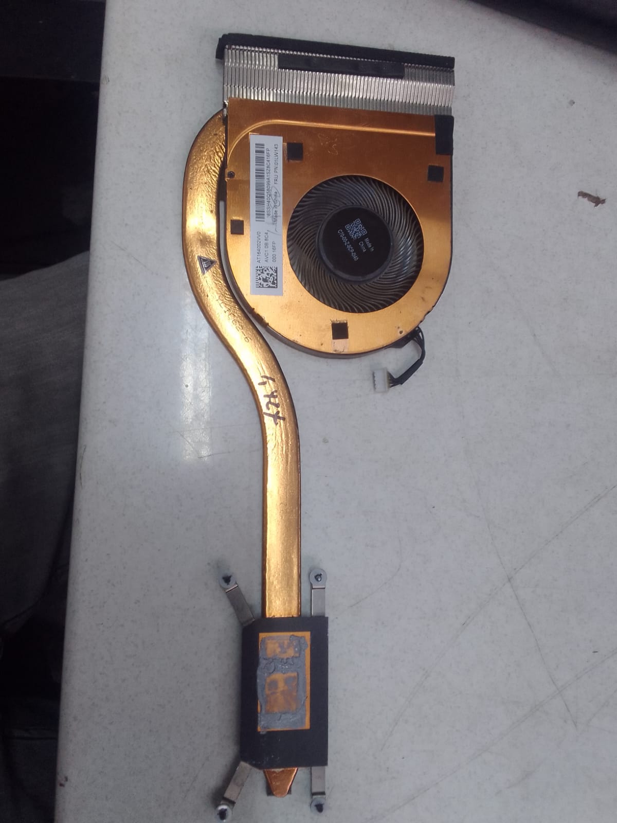 USED LENOVO THINKPAD L480 COOLING FAN AND HEATSINK