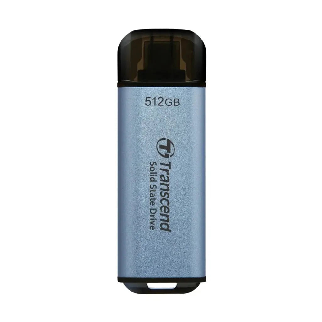 Transcend ESD300C, 512 GB, USB Type-C, 1050 MB/s, Blue
