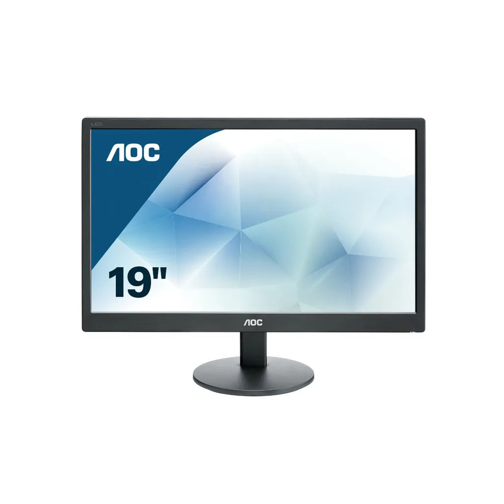 AOC Basic-line E970SWN, 47 cm (18.5"), 1366 x 768 pixels, WXGA, LCD, 5 ms, Black
