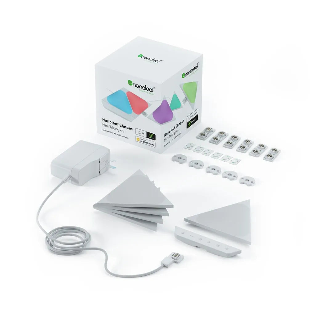 Nanoleaf MINI TRIANGLE SMARTER KIT, White, AC
