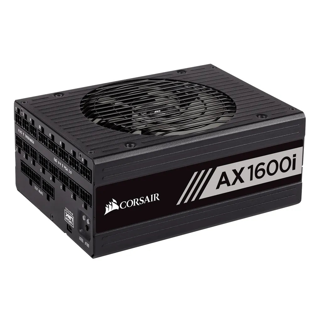 Corsair AX1600i, 1600 W, 100 - 240 V, 50 - 60 Hz, 9 - 15 A, 180 W, 1600 W. POWER CABLE NOT INCLUDED