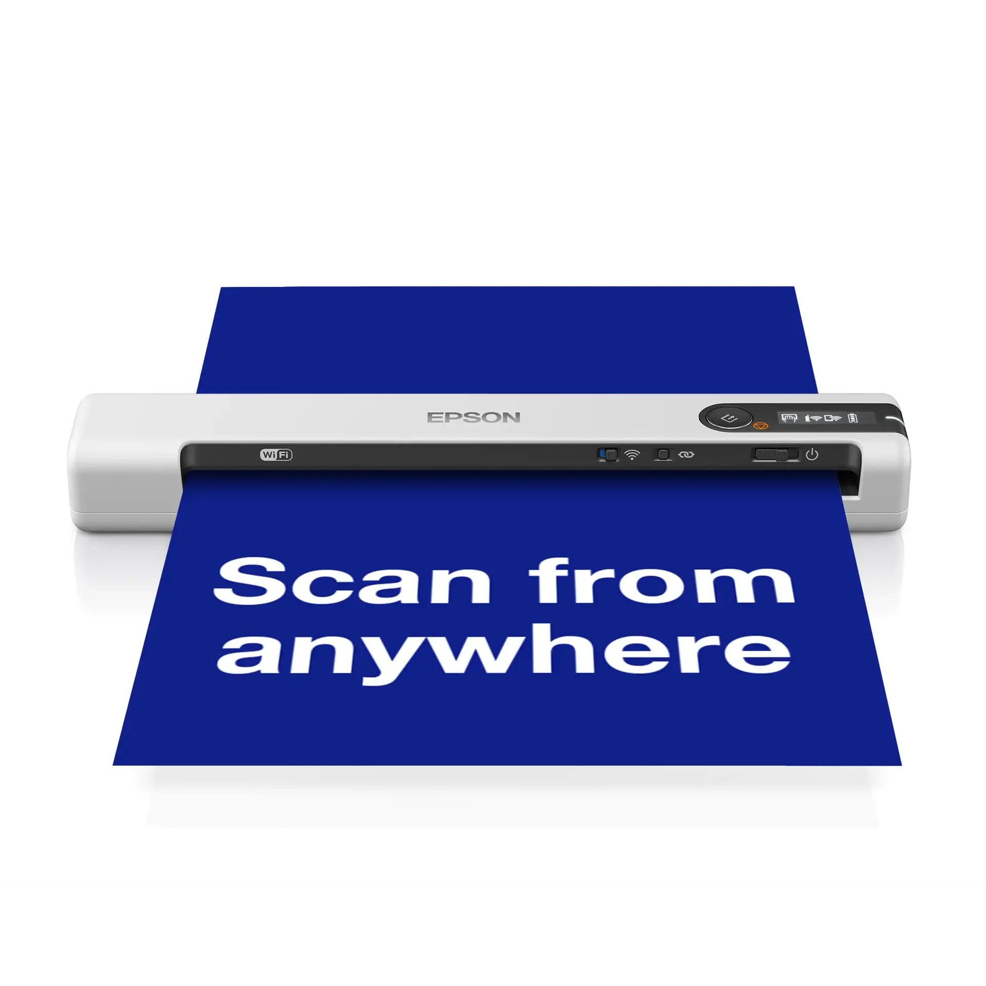 Epson WorkForce DS-80W-Mobile; A4; 600x600DPI; Daily Duty Cycle 300 pages. Scan Passport; cards;WiFi. Battery