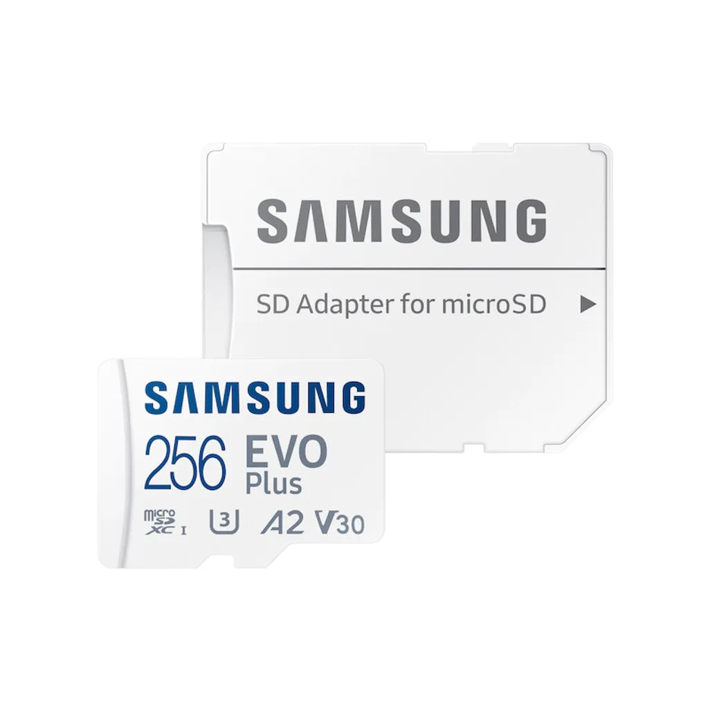 SAMSUNG 256GB EVO PLUS MICROSDXC CARD C10 U3 UHS-I