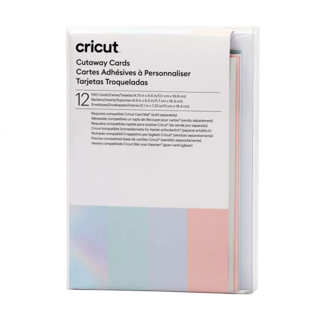 Cricut 2009483, Blue, Multicolour, Silver, White, Monochromatic, Matt, Silver, 130 mm, 184 mm