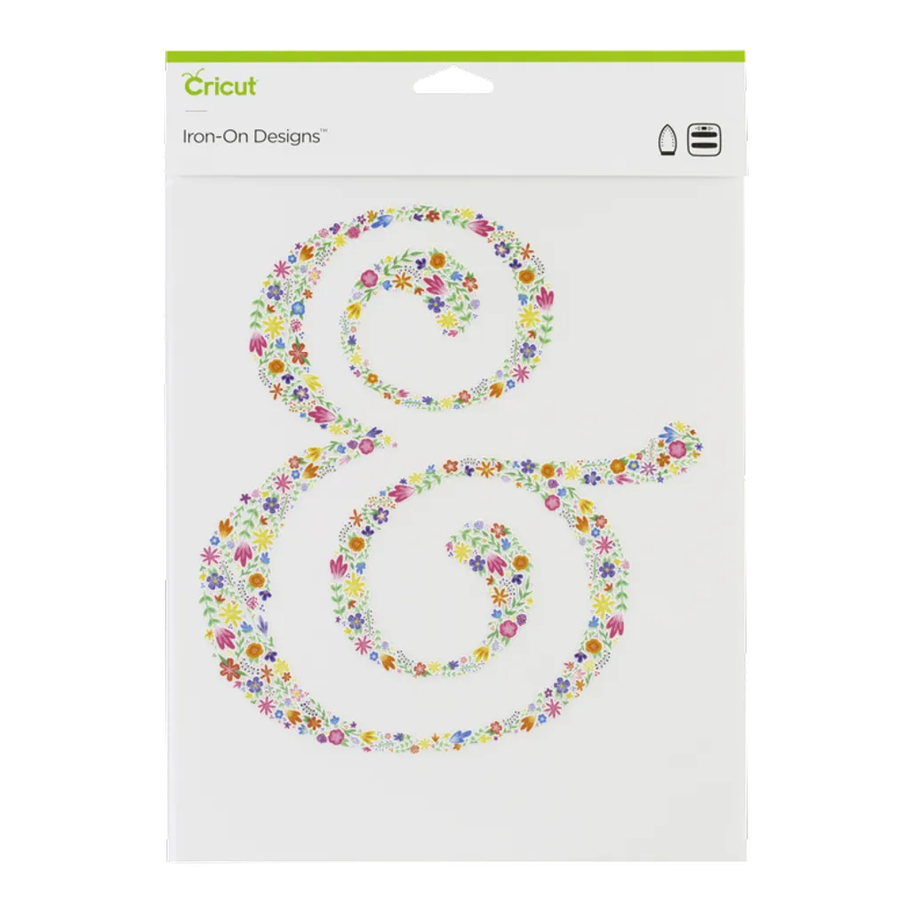 2004927 - CRICUT IRON ON DESIGNS FLORAL AMPERSAND 8.5X12