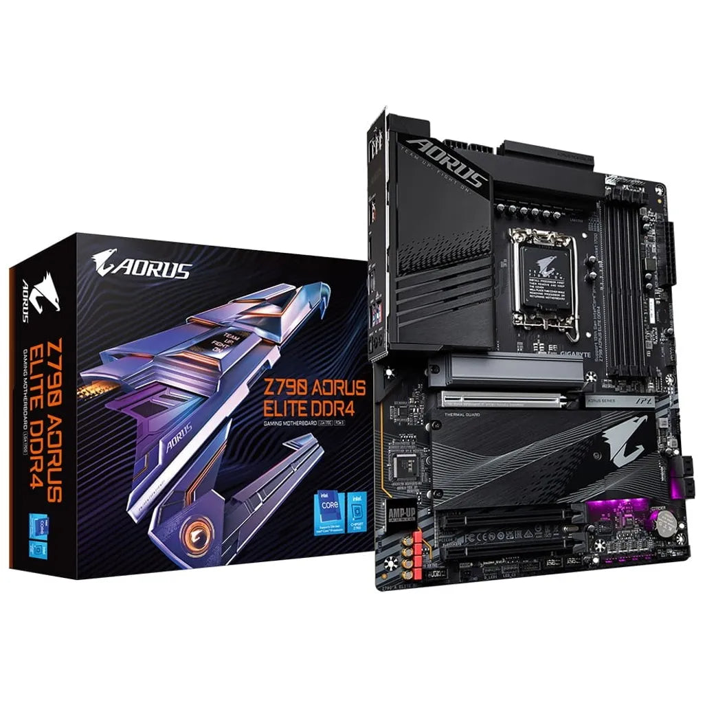 GIGABYTE Aorus Elite Intel® Z790 Chipset for 12th/13th Gen LGA 1700; 4x DDR4; 4x M2 G4; HDMI; ATX.