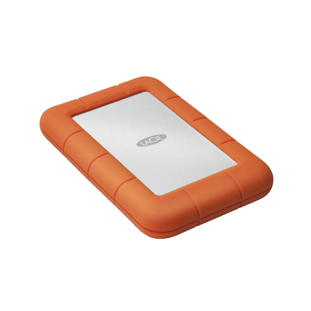 LaCie Rugged Mini, 1000 GB, 2.5", 3.2 Gen 1 (3.1 Gen 1), 5400 RPM, Orange,Silver