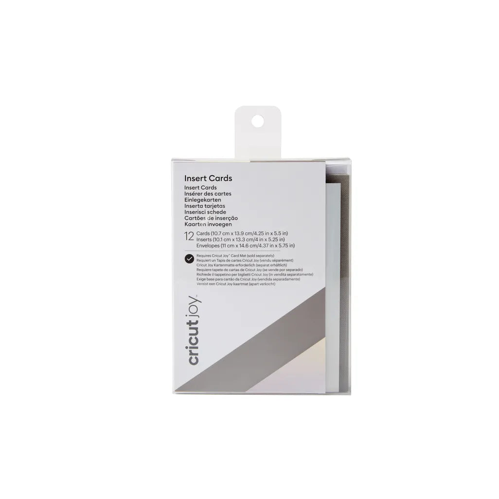 Cricut Joy Insert Cards 12-pack (Grey/Holo), Gold, Grey, Metallic, Cricut, Cricut Joy