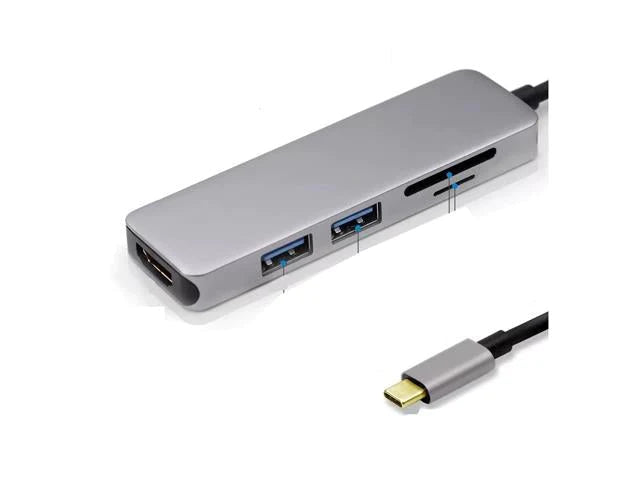 5 IN 1 TYPE-C TO 2XUSB 3.0 HUB