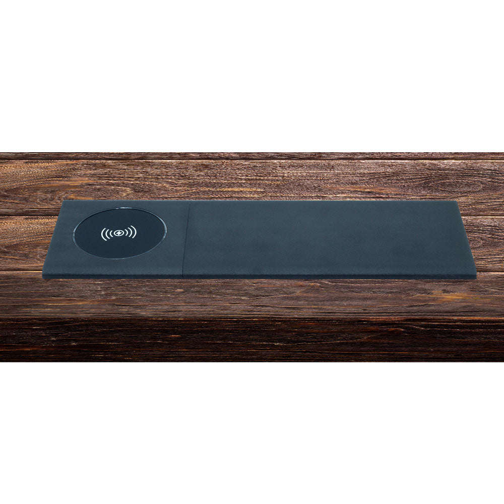 MODERN SLIDING IN DESK UNIT WITH WIRELESS CHARGING