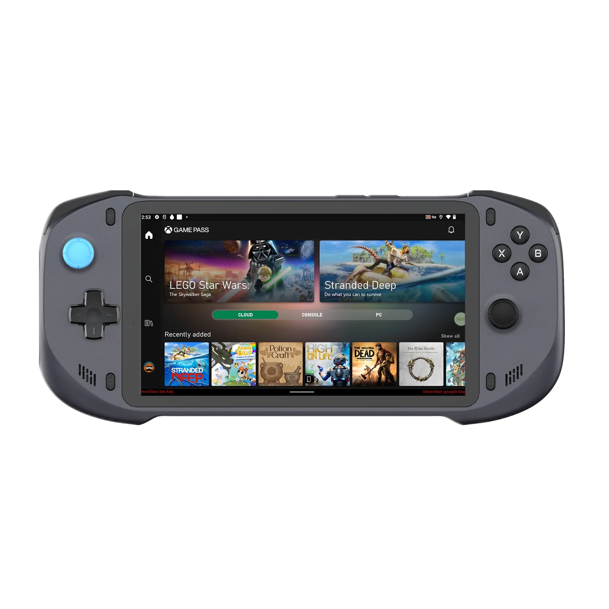 Abxylute One 64G Black with Screen protector; Remote Play Client; XBOX/PS/STEAM and android OS; 7''1920*1080; Up to 8+ hours - image 2