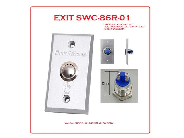 VANDAL PROOF EXIT SWITCH BUTTON