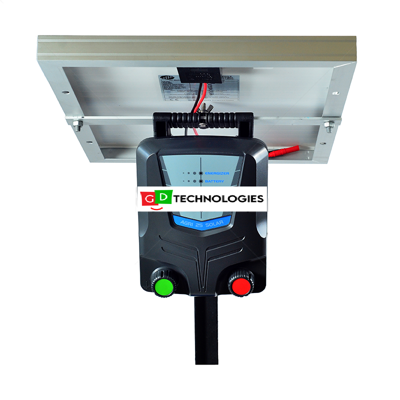 AGRI 25 SOLAR ENERGIZER WITH 20W SOLAR PANEL