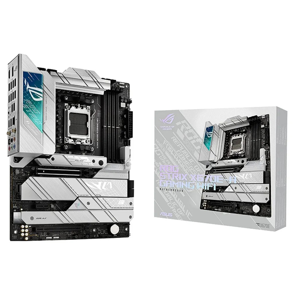 ASUS ROG STRIX X670E-A GAMING WIFI, AMD, Socket AM5, AMD Ryzen™ 7, DDR5-SDRAM, 128 GB, DIMM