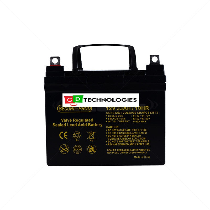 BATTERY - 12V 33AH SECURI-PROD SLA