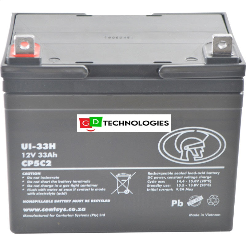 BATTERY - 12V 33AH SLA
