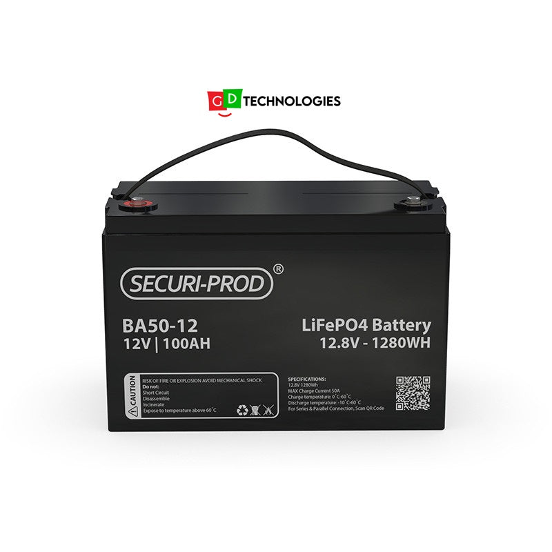 BATTERY LITHIUM 12.8V100AH SECURI-PROD LIFEPO4