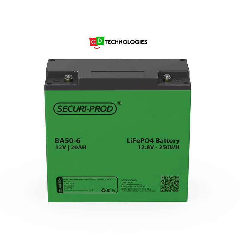 BATTERY LITHIUM 12V20AH SECURI-PROD LIFEPO4