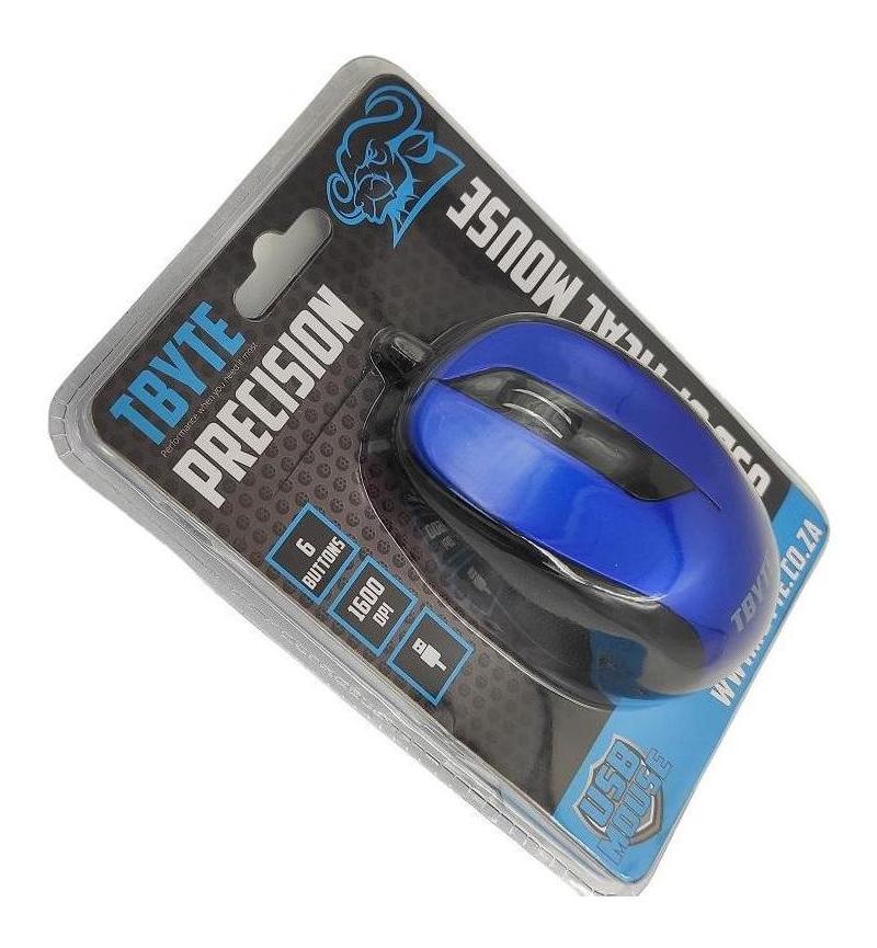 USB CORDED MOUSE BLUE