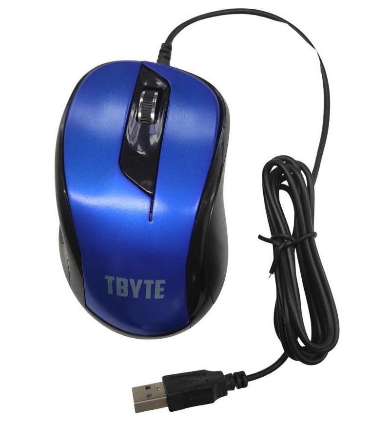 USB CORDED MOUSE BLUE