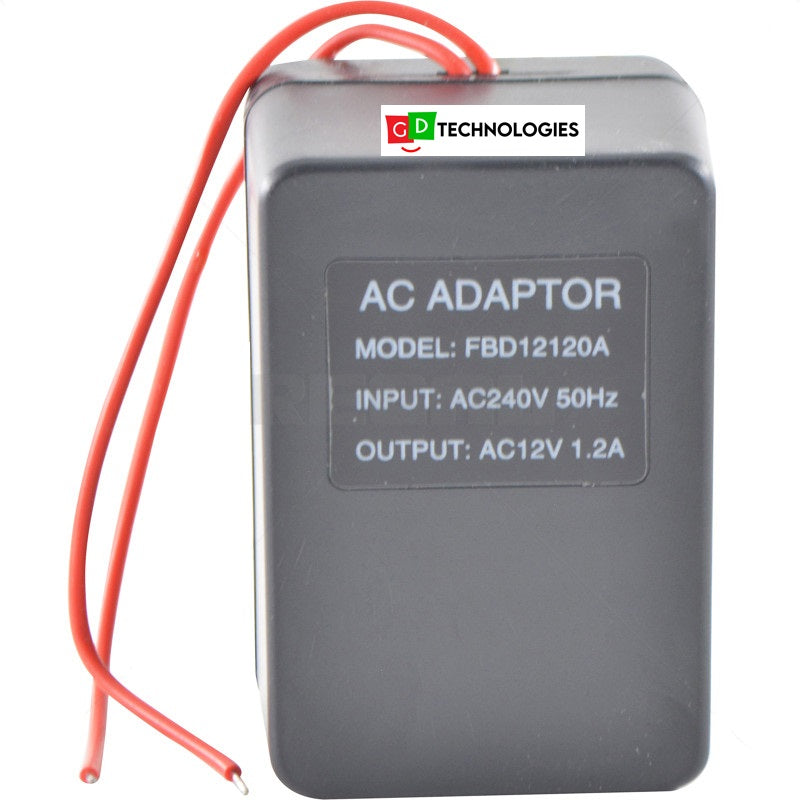 BELL TRANSFORMER 220VAC - 12VAC 1.2A