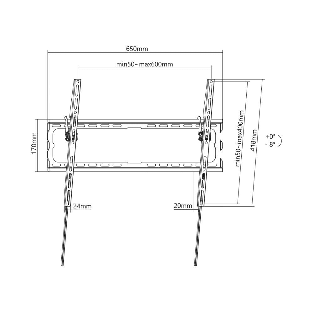 37-80" TV WALL MOUNT - TILT