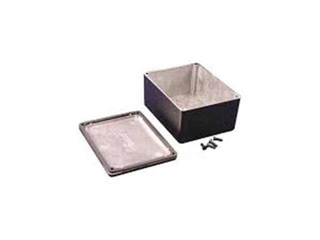 Diecast Aluminium Enclosure Black 115 x 90 x 51mm Liquid Resistant IP66