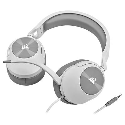 HS55 STEREO WHITE HEADSET; 50MM AUDIO DR