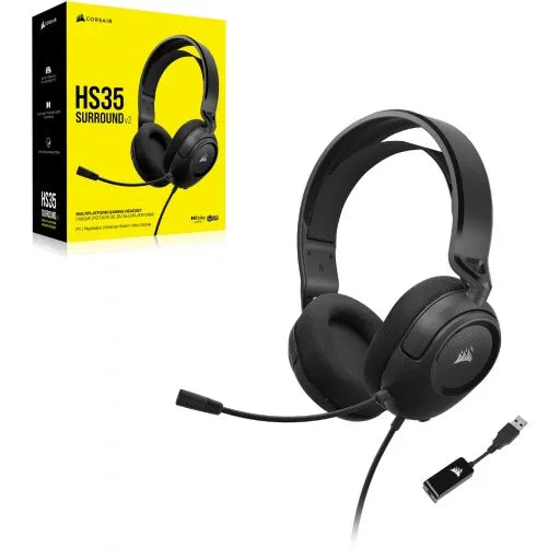 HS35 Surround v2 Carbon Gaming Headset; Universal 3.5mm connectivity; Dolby Audio® 7.1 Surround Sound via USB - image 2