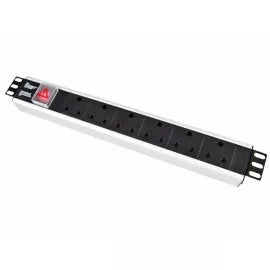 Aluminium Rack Mount PDU - 6 Way