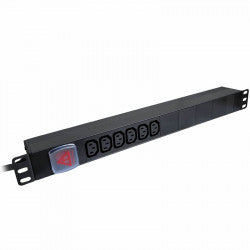 Cabinet 1U PDU 19" 6-Way 10A IEC Outlet
