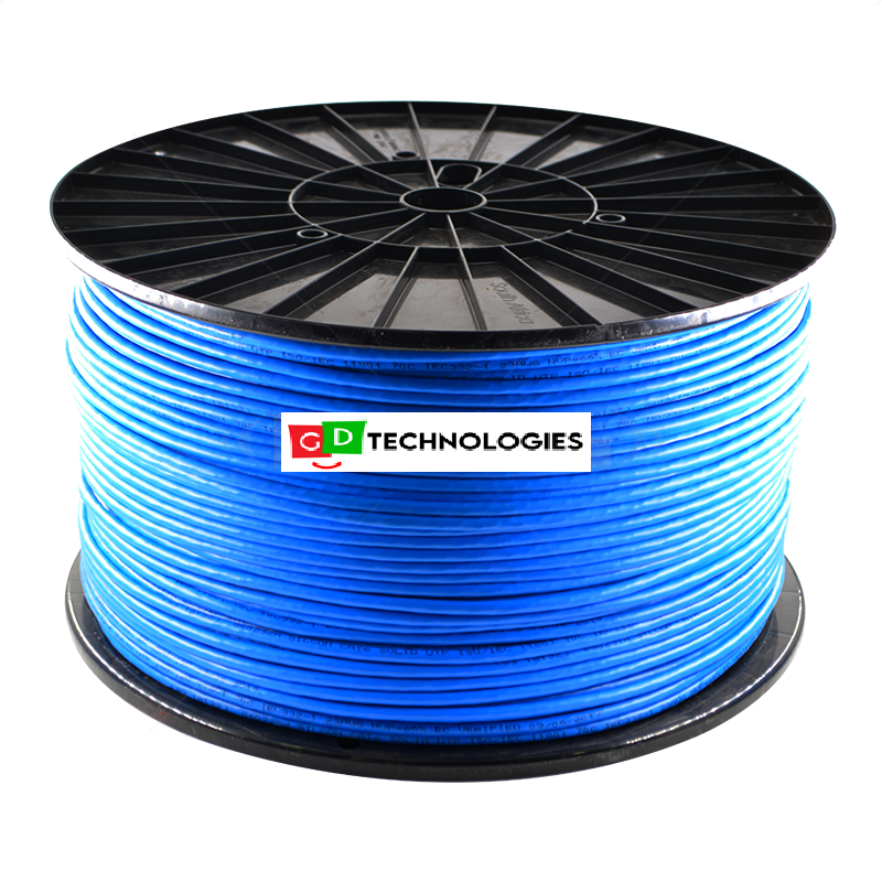 CABLE - CAT6E U/UTP BC 500M BLUE SOLID